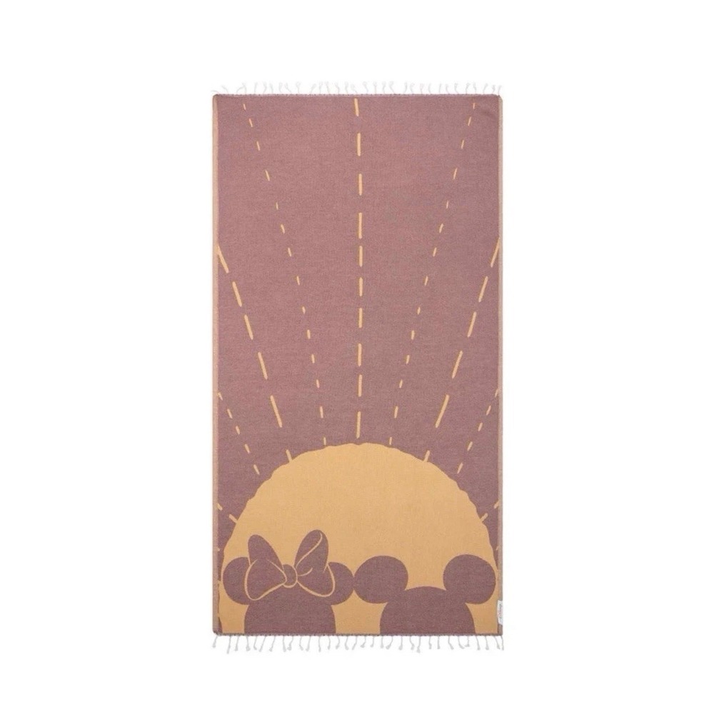 Sand Cloud Towel Disney Mickey Minnie Sunset Turkish Organic Cotton 37"X67"